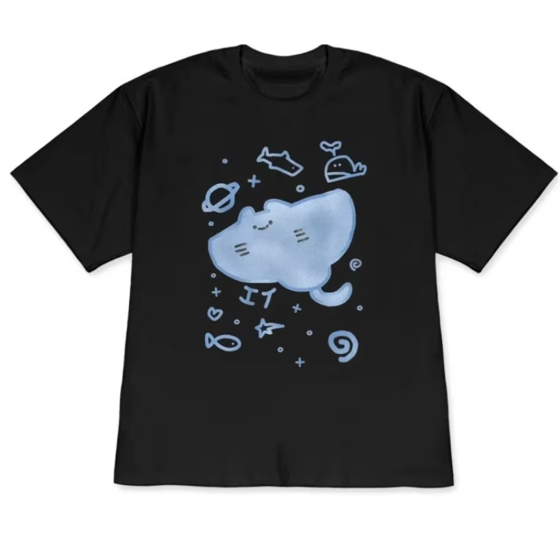 Men'S Fashion Korea - 2026 Kawaii T-Shirt Tops Cute Ray