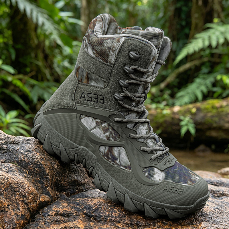 Mens Fashion Zip Up - Men Tactical Boot Outdoor Ultrallight Safety
