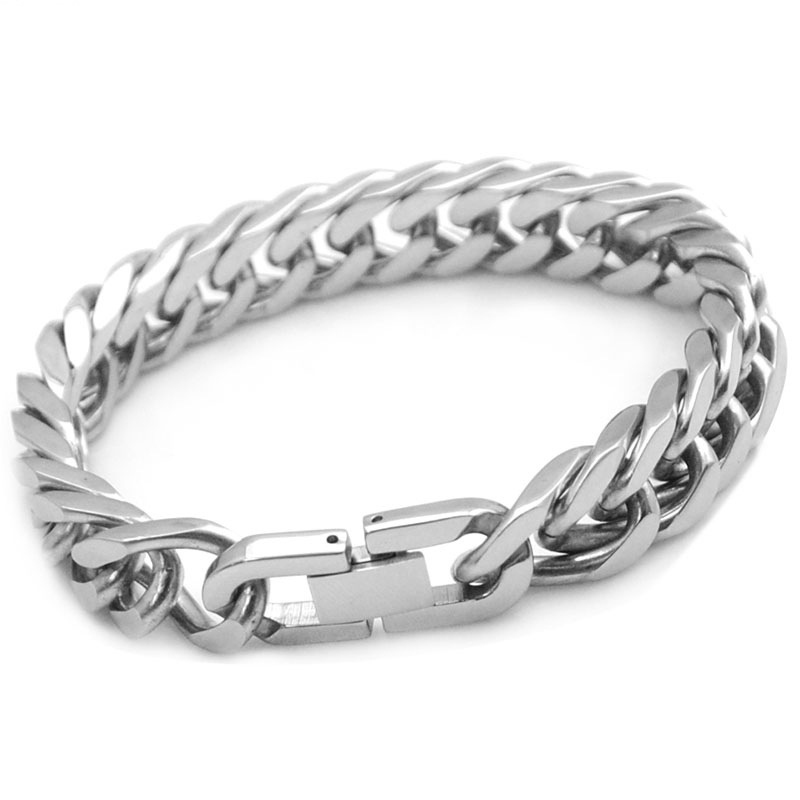 Mens Fashion In 1920 - 18/19/20/21MM Stylish Stainless Steel Cuban Bracelets,