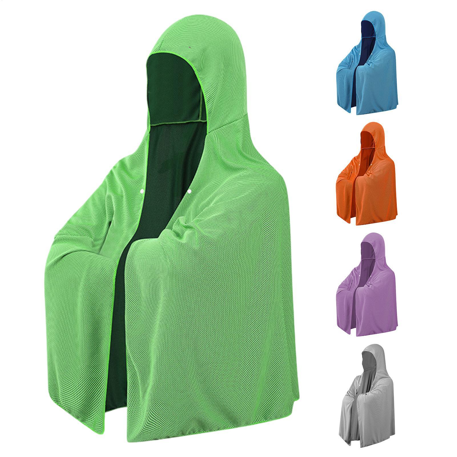 Men'S Fashion For Hot Weather - Cooling Hoodie Towels for Neck Sun