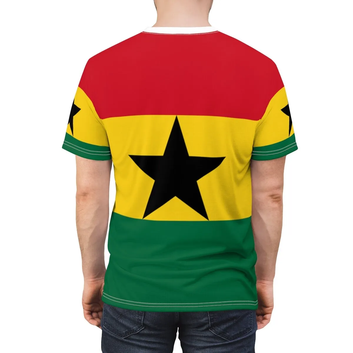 Abstract Vintage Ghana Flag 3D - đánh giá và giá Mens Fashion Dress Shirts
