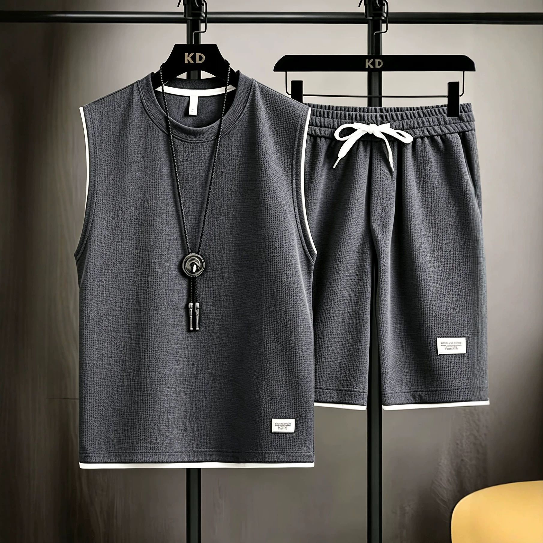 Summer men's vest sets high qu - đánh giá và giá Mens Fashion Summer