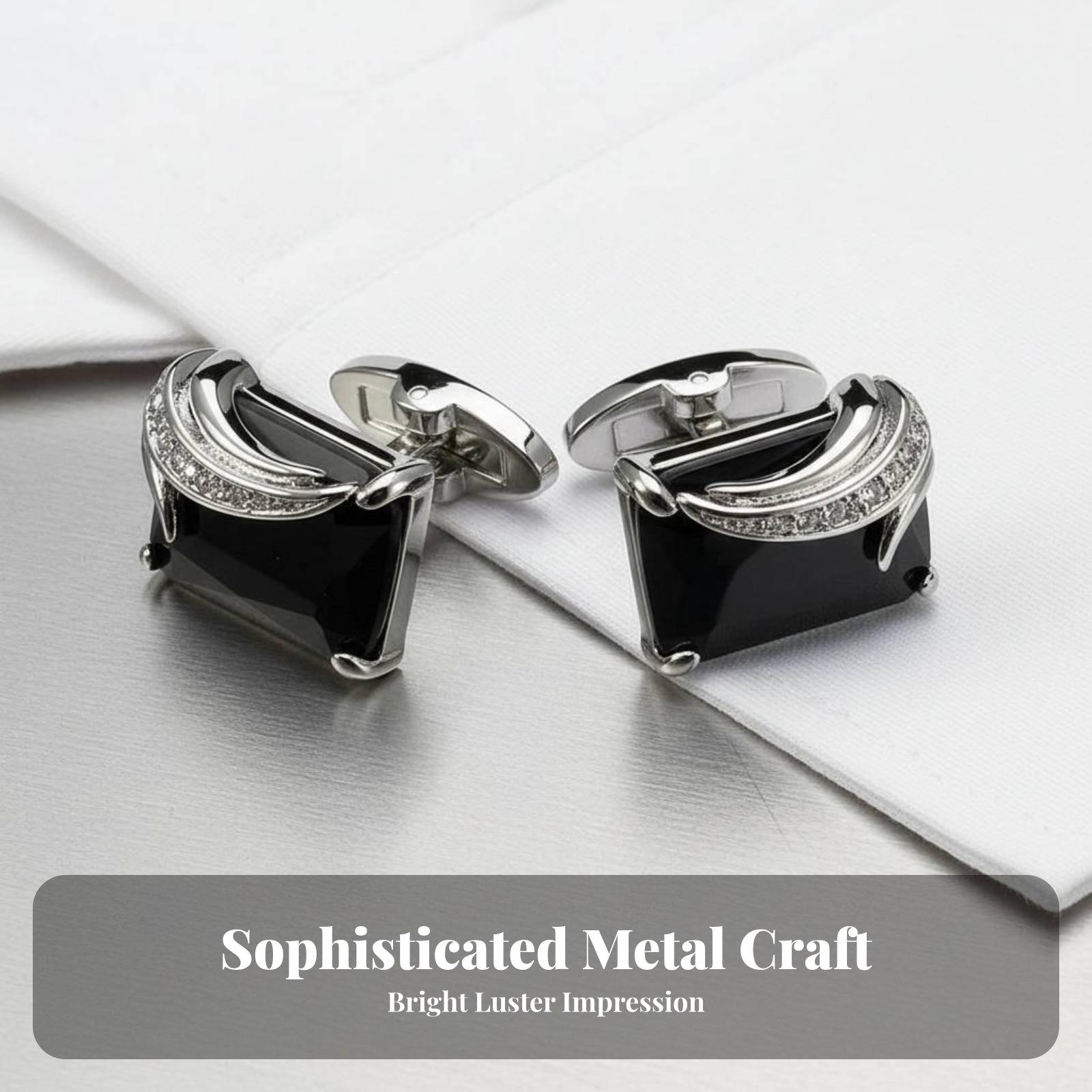 Fashion Crystal Men Cufflinks  - đánh giá và giá Mens Fashion Dress Shirts