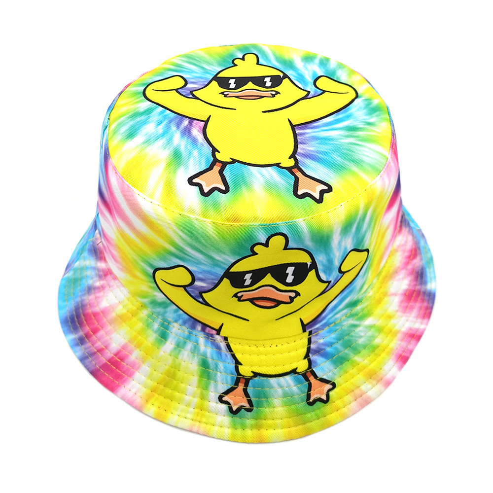 Funny Cartoon Duck Print Bucke - đánh giá và giá Mens Fashion Bucket Hat