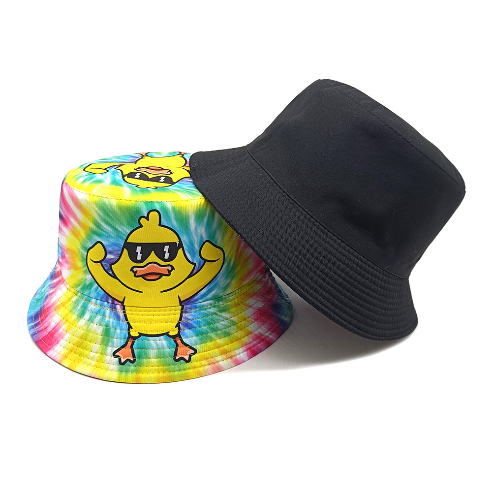Funny Cartoon Duck Print Bucke - đánh giá và giá Mens Fashion Bucket Hat