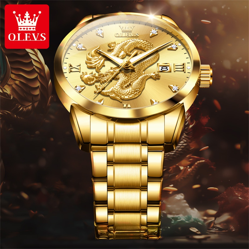 OLEVS 3619 Men Watch Luxury Go - đánh giá và giá Mens Fashion In 1920