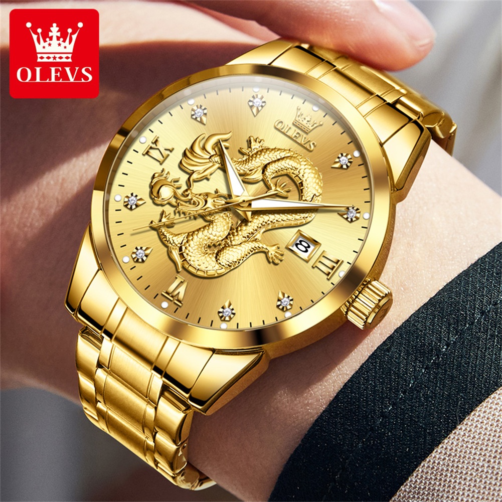 OLEVS 3619 Men Watch Luxury Go - đánh giá và giá Mens Fashion In 1920
