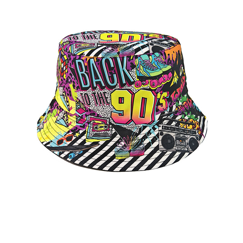 Fashion Retro Graffiti 80s 90s - đánh giá và giá Mens Fashion Bucket Hat
