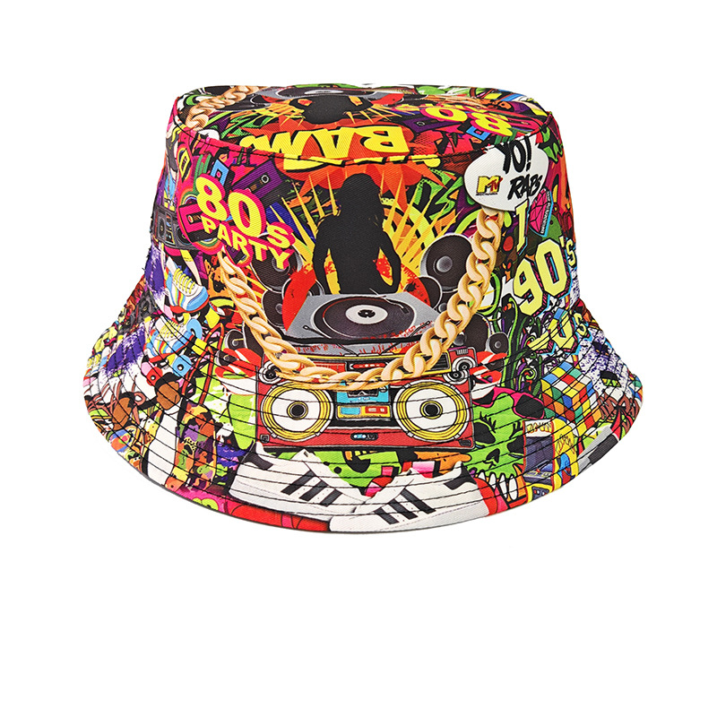 Fashion Retro Graffiti 80s 90s - đánh giá và giá Mens Fashion Bucket Hat