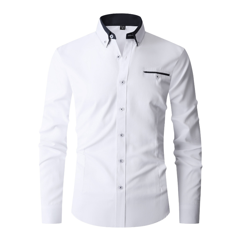Men Formal Shirt Long Sleeve O - đánh giá và giá Mens Fashion Dress Shirts