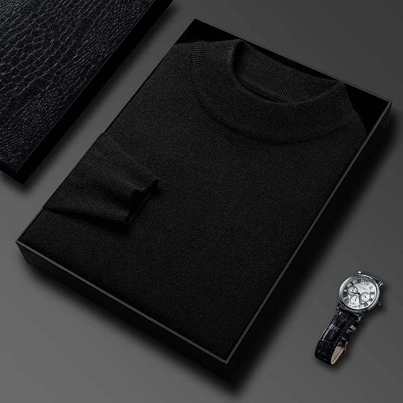 Half Turtleneck Knitwear Sweat - đánh giá và giá Turtleneck Sweater Men