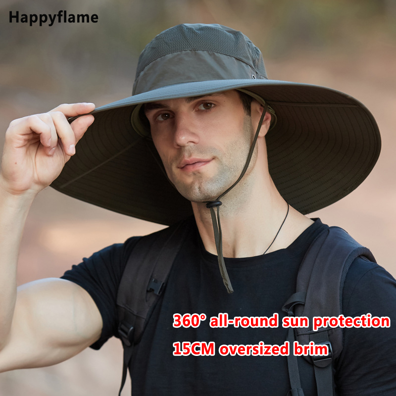 Hot Nam 15CM Lớn Rộng Vành Ngư - đánh giá và giá Mens Fashion Bucket Hat