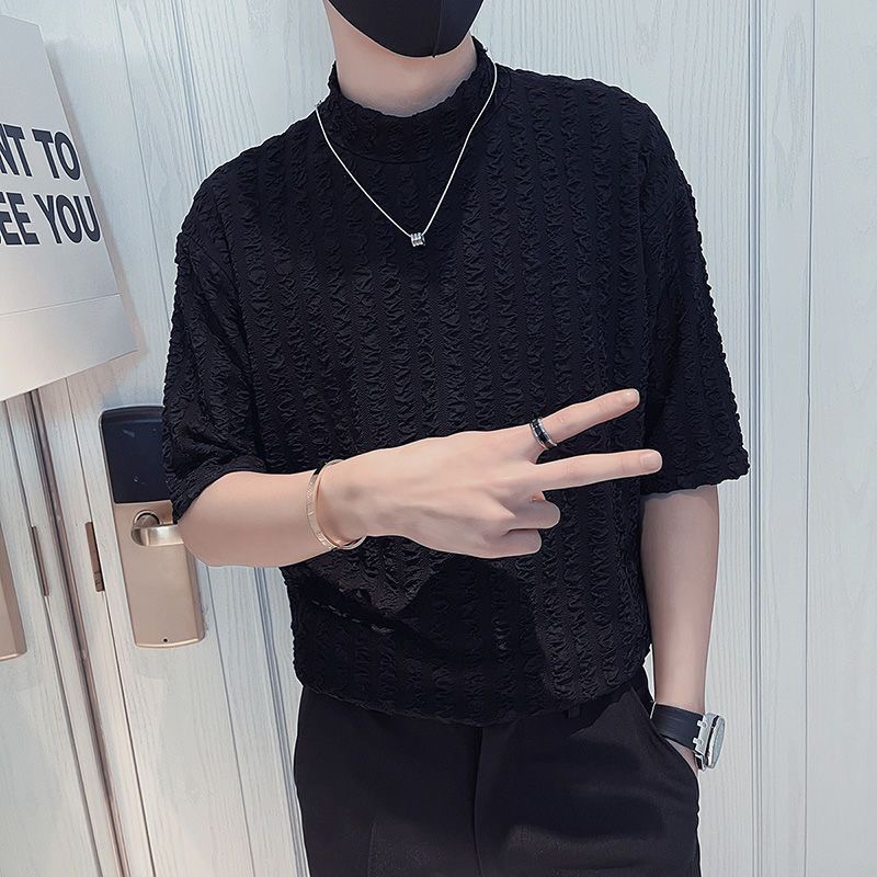 Half High Collar Short Sleeve  - đánh giá và giá Men'S Fashion For Hot Weather