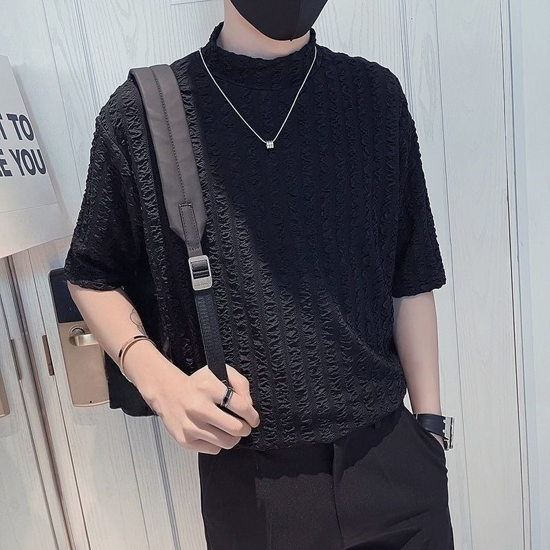 Half High Collar Short Sleeve  - đánh giá và giá Men'S Fashion For Hot Weather