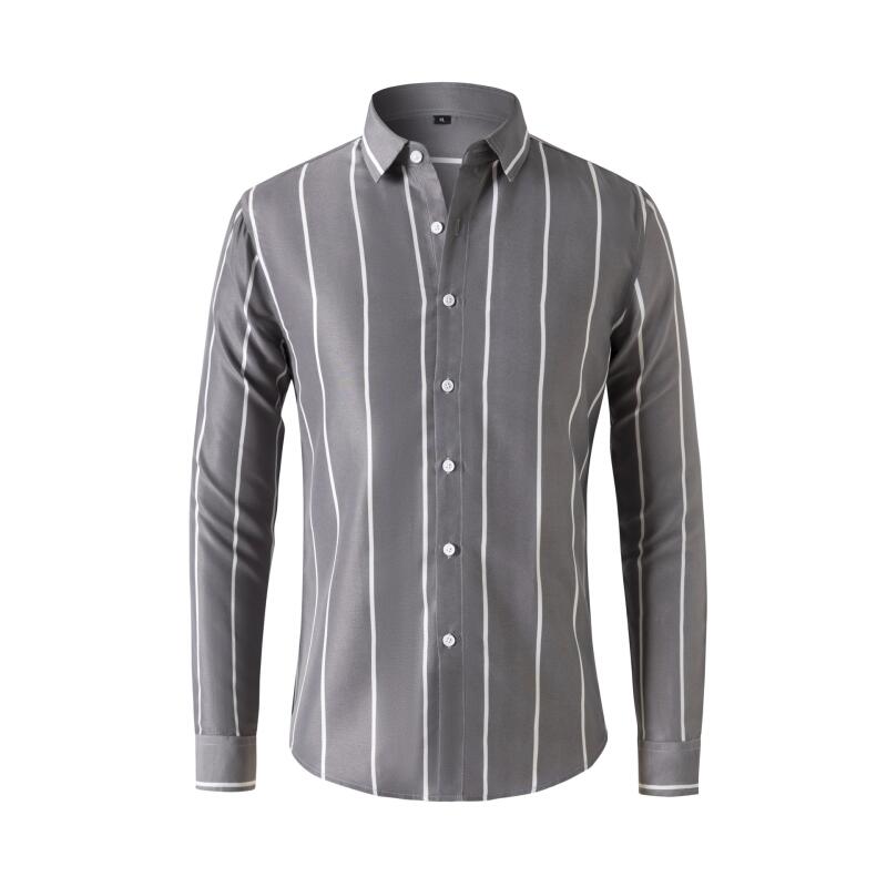 Men's Striped Dress Shirt Long - đánh giá và giá Mens Fashion Dress Shirts
