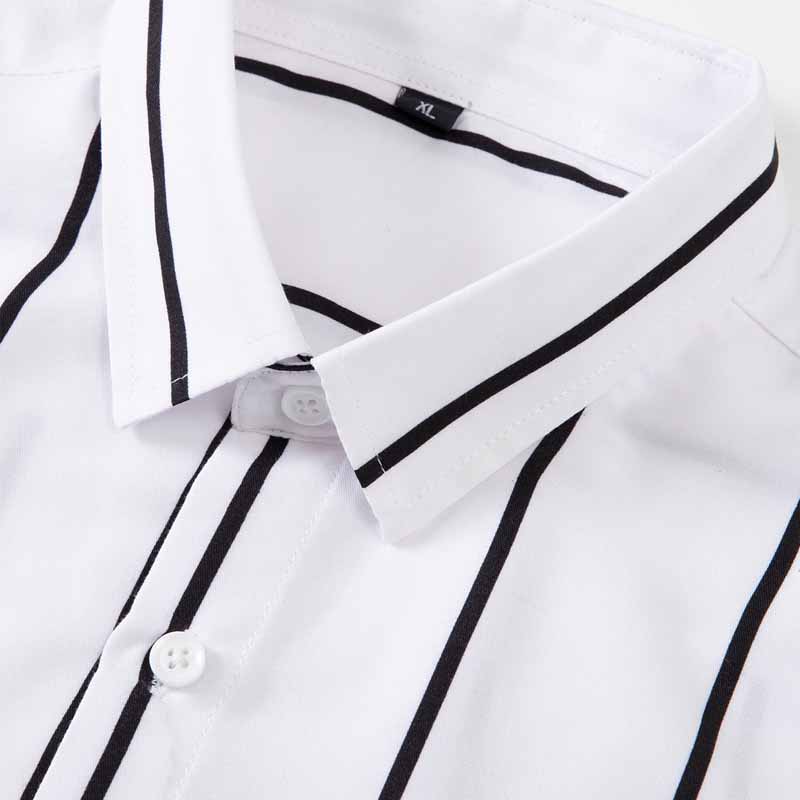 Men's Striped Dress Shirt Long - đánh giá và giá Mens Fashion Dress Shirts