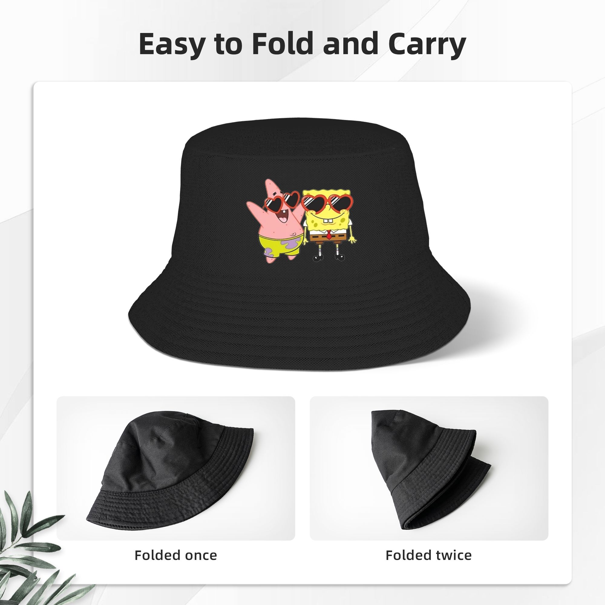 Spongebobs Bucket Hat heart St - đánh giá và giá Mens Fashion Bucket Hat