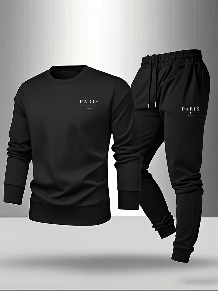 Paris Print Men's Set Pullover - đánh giá và giá Paris Fashion Men