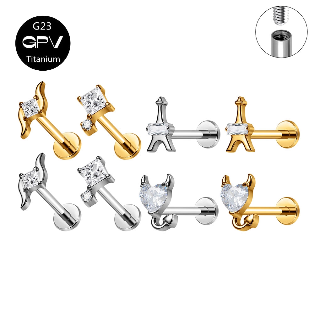 ASTM G23 Titanium Ear Studs Ir - đánh giá và giá Mens Fashion In 1920