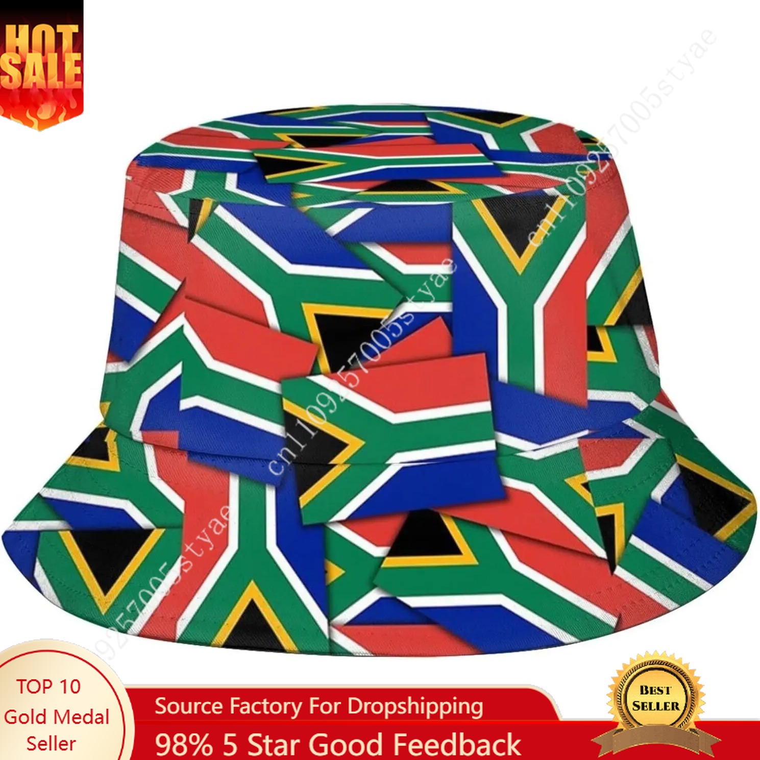 South Africa Flag Bucket Hat M - đánh giá và giá Mens Fashion Bucket Hat