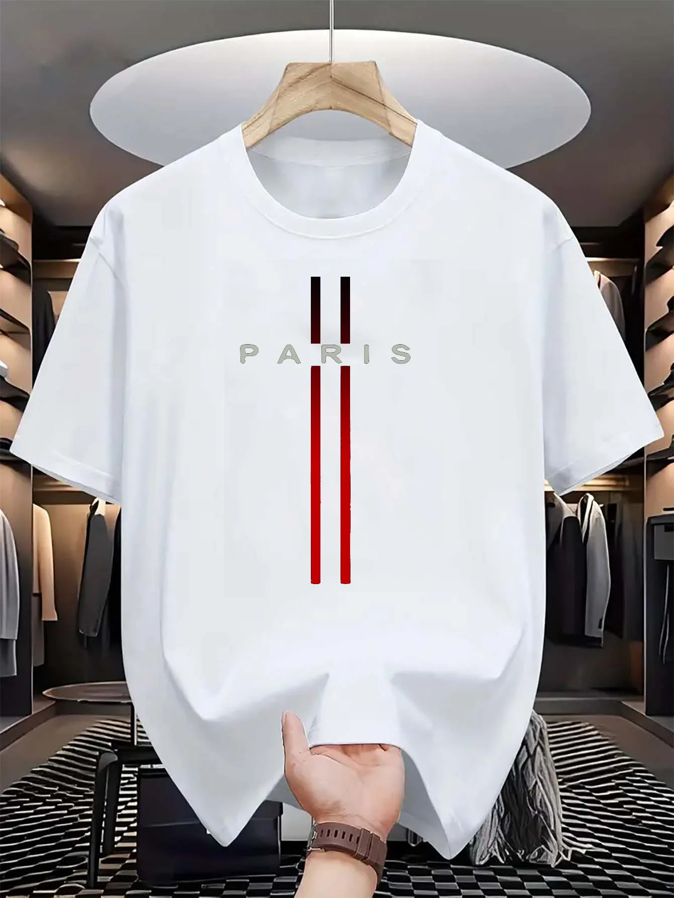 Men's 100% pure cotton summer  - đánh giá và giá Paris Fashion Men