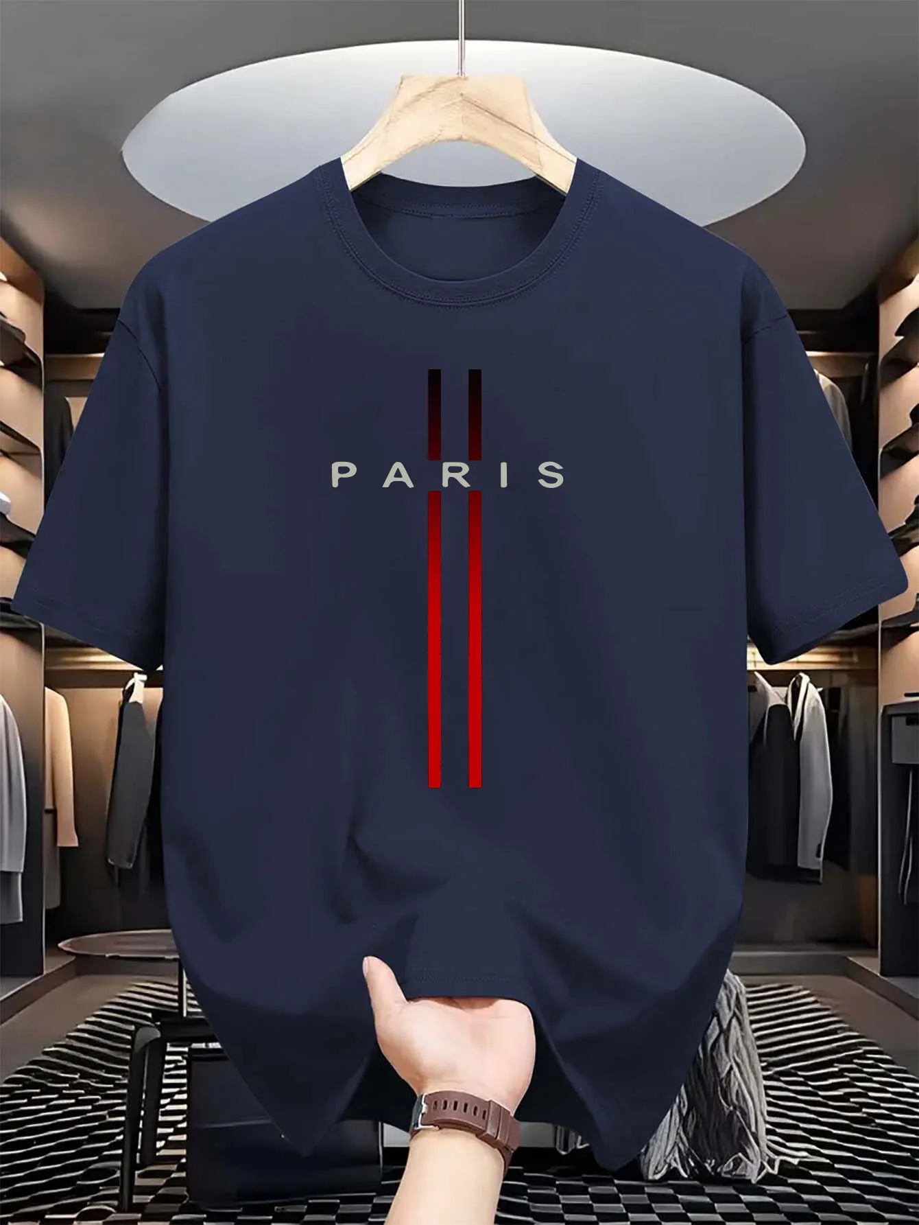 Men's 100% pure cotton summer  - đánh giá và giá Paris Fashion Men