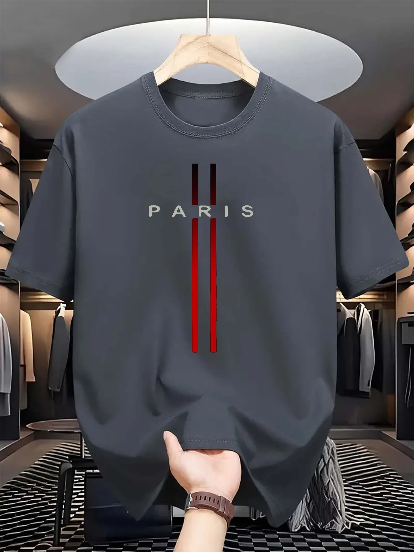 Men's 100% pure cotton summer  - đánh giá và giá Paris Fashion Men