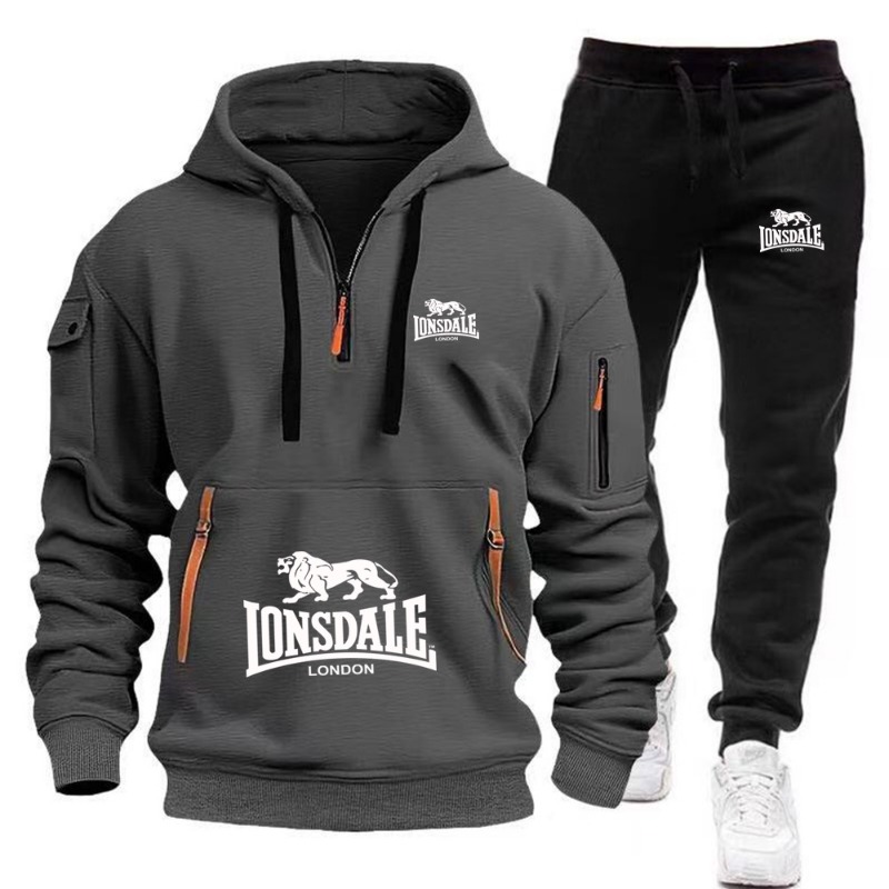 LONSDALE Men's Kangaroo Pocket - đánh giá và giá Mens Fashion Zip Up