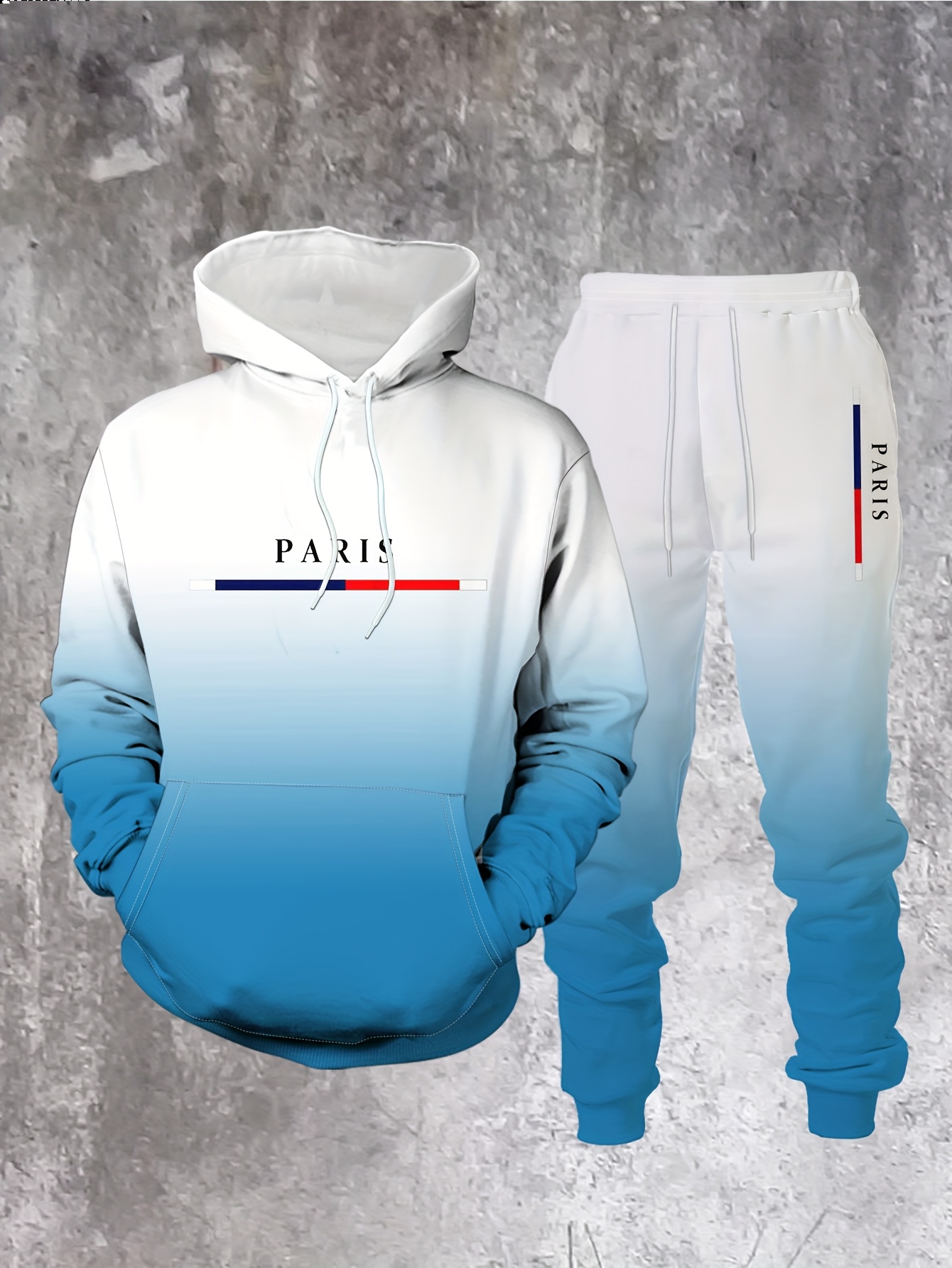 Gradient Color Paris Tracksuit - đánh giá và giá Paris Fashion Men