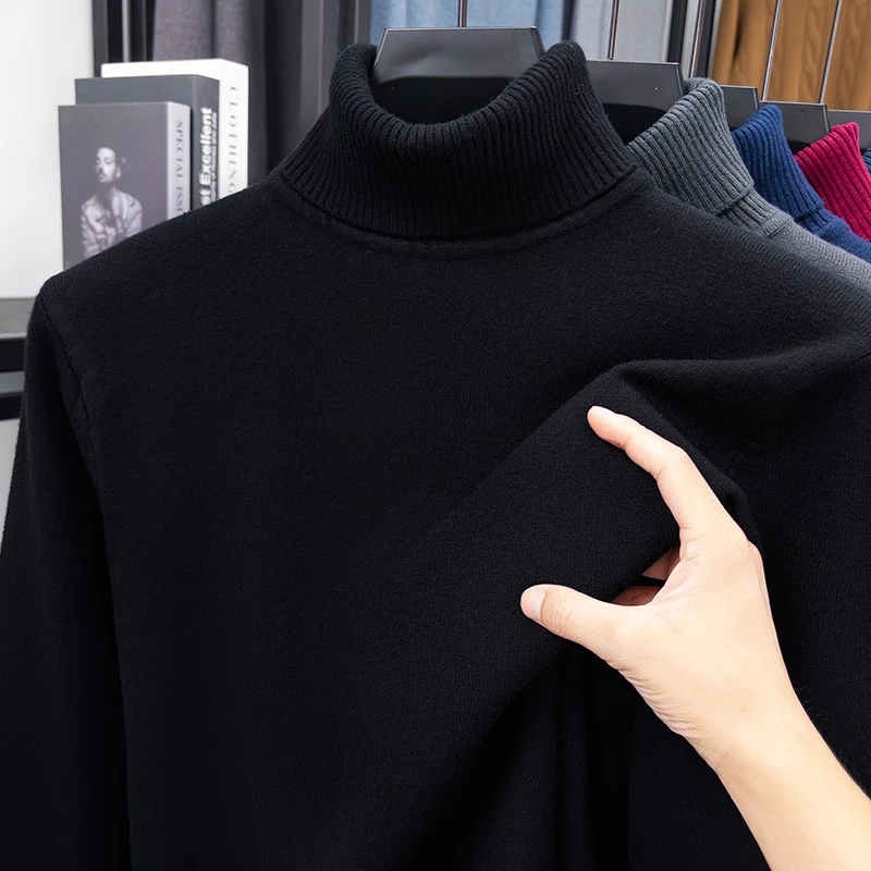 Autumn Mens High Quality Knitt - đánh giá và giá Turtleneck Sweater Men