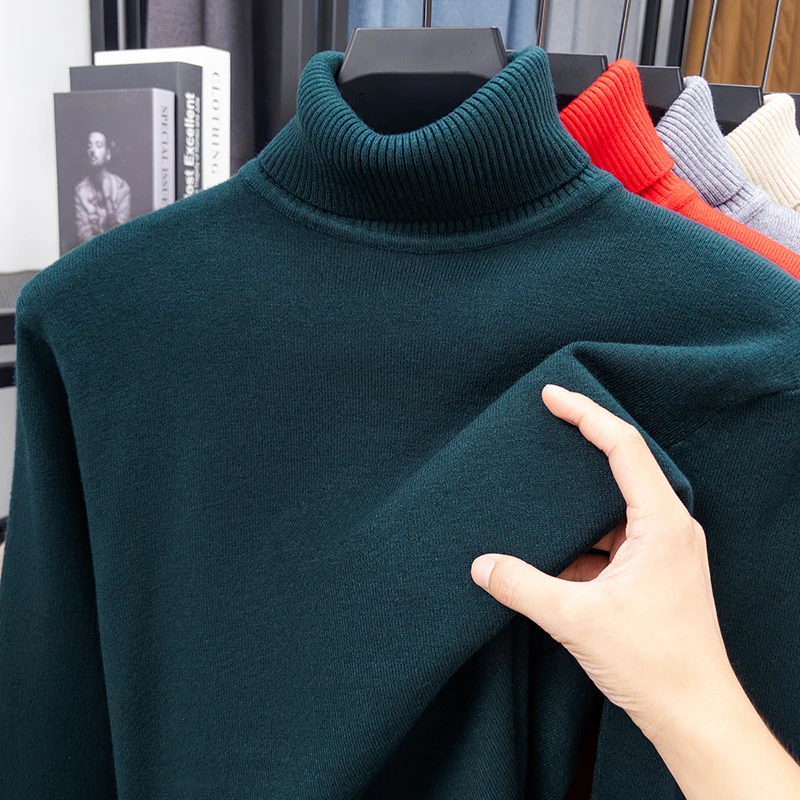 Autumn Mens High Quality Knitt - đánh giá và giá Turtleneck Sweater Men