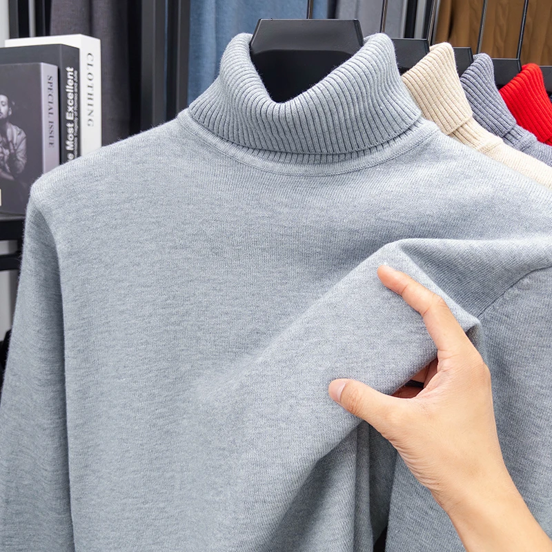 Autumn Mens High Quality Knitt - đánh giá và giá Turtleneck Sweater Men