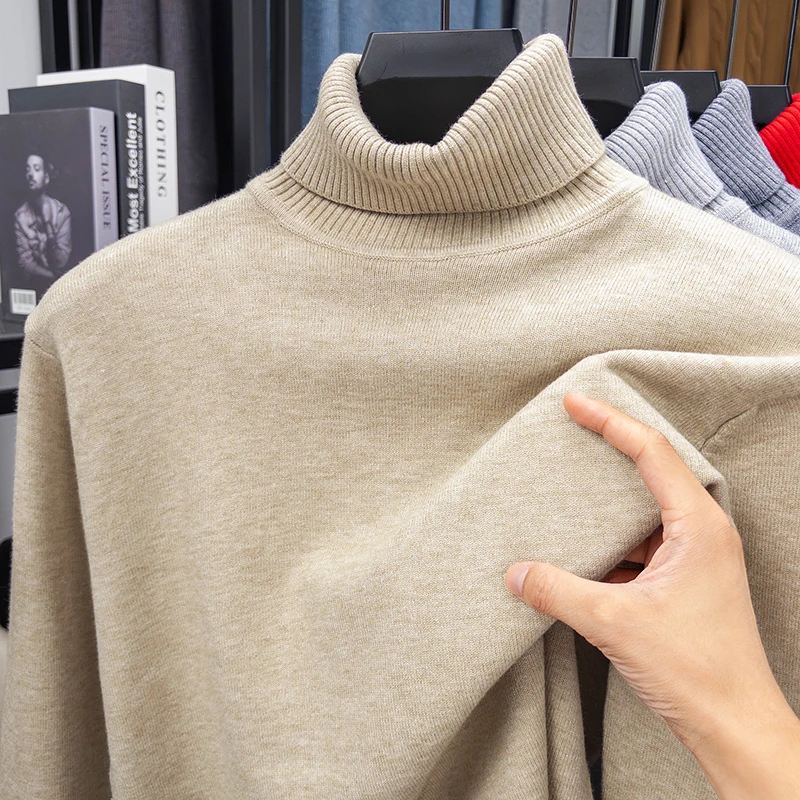 Autumn Mens High Quality Knitt - đánh giá và giá Turtleneck Sweater Men