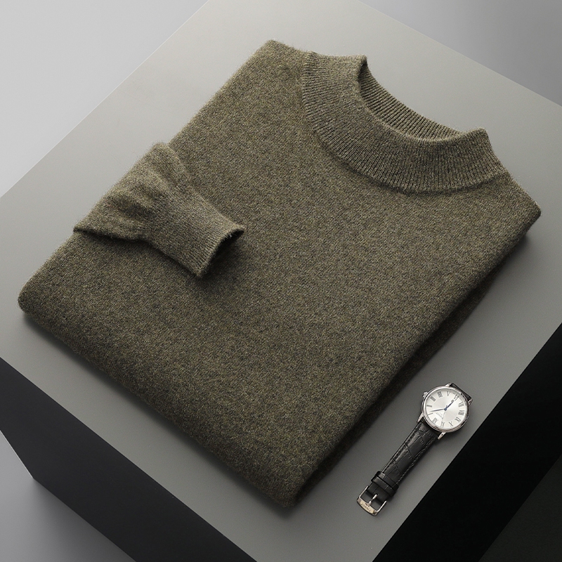 Autumn and Winter Men's Cashme - đánh giá và giá Turtleneck Sweater Men