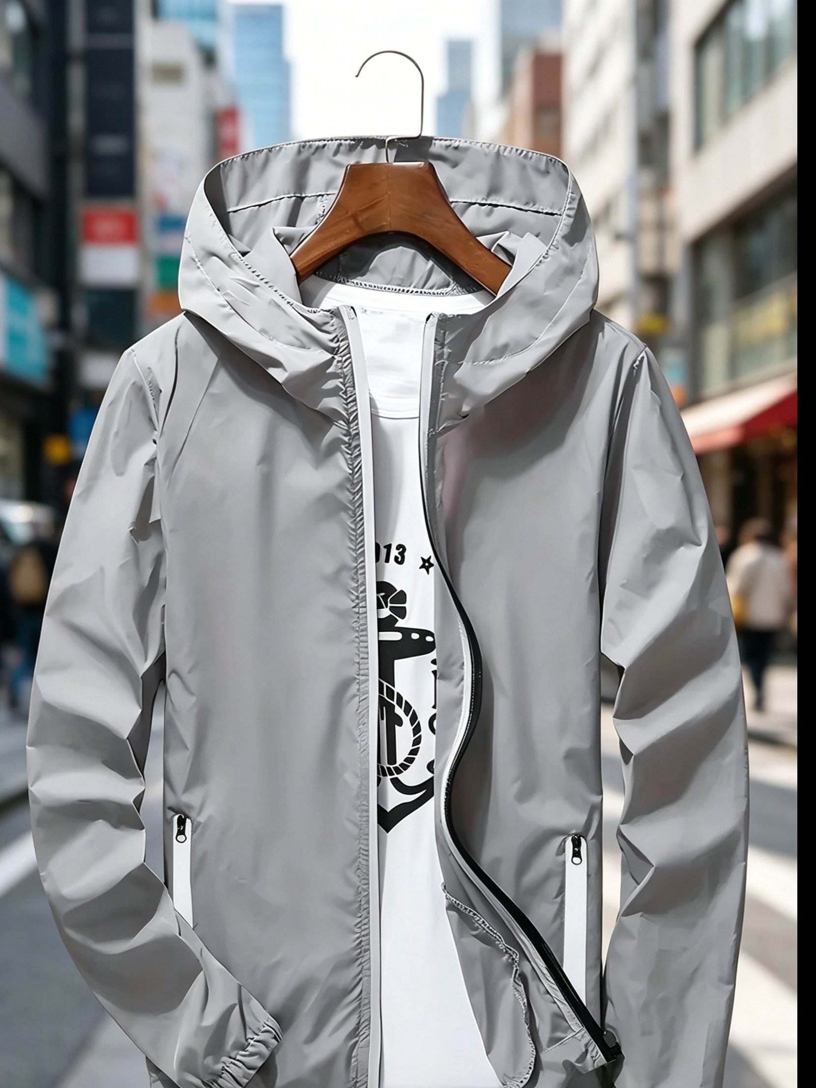 Men's Premium Lightweight Hood - đánh giá và giá Mens Fashion Zip Up